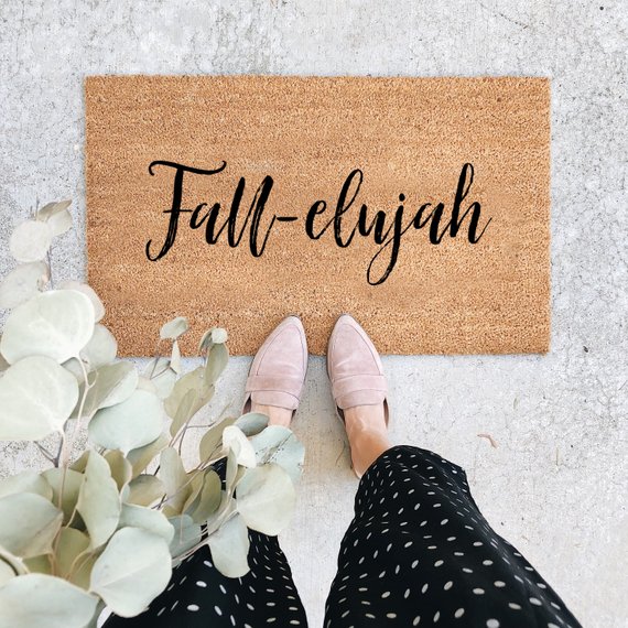 Fall-elujah Doormat