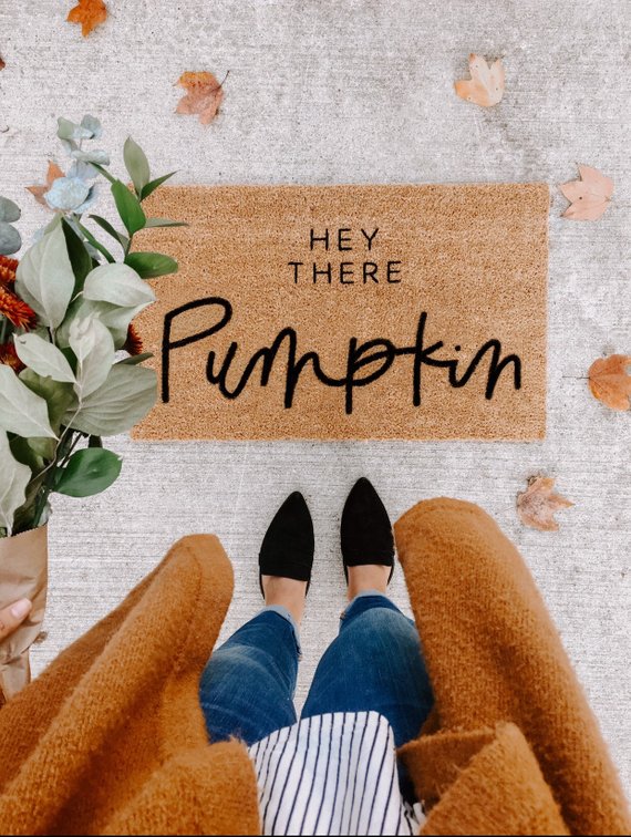 Hey There, Pumpkin Fall Doormat