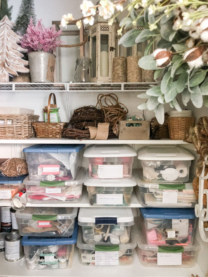 Storage Closet Makeover for Seasonal Decorations