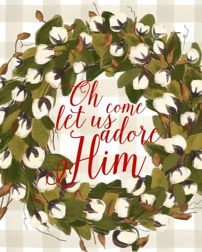 Oh Come Let Us Adore Him Printable