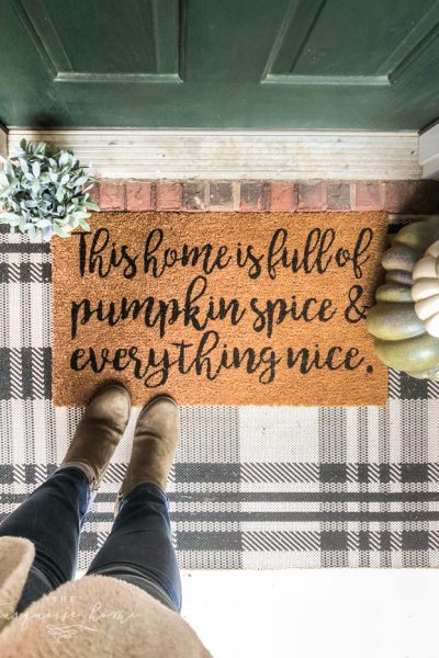Full of Pumpkin Spice Fall Doormat