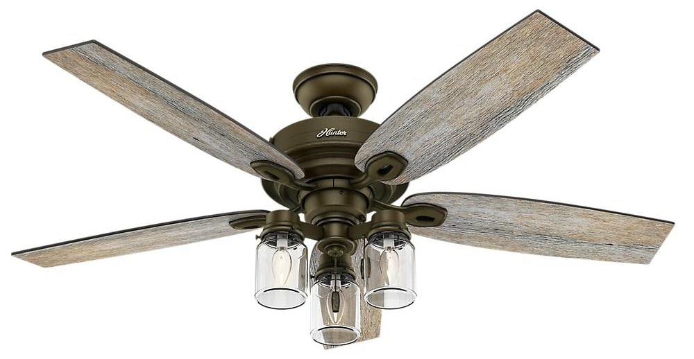 Crown Canyon Hunter 52 inch Farmhouse Ceiling Fan