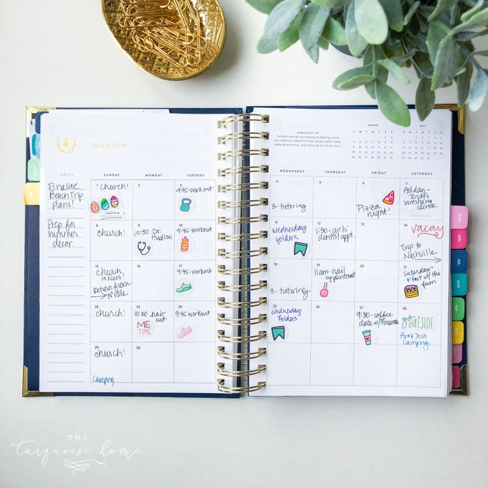 How to use the Emily Ley Simplified Planner monthly pages ...