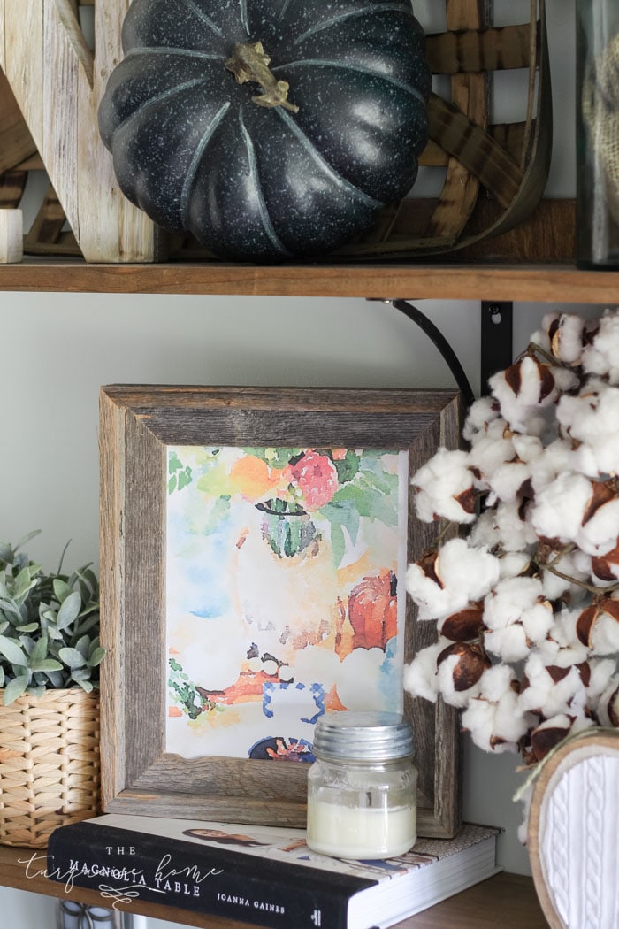 Fall Watercolor Tablescape Printable - a FREE download