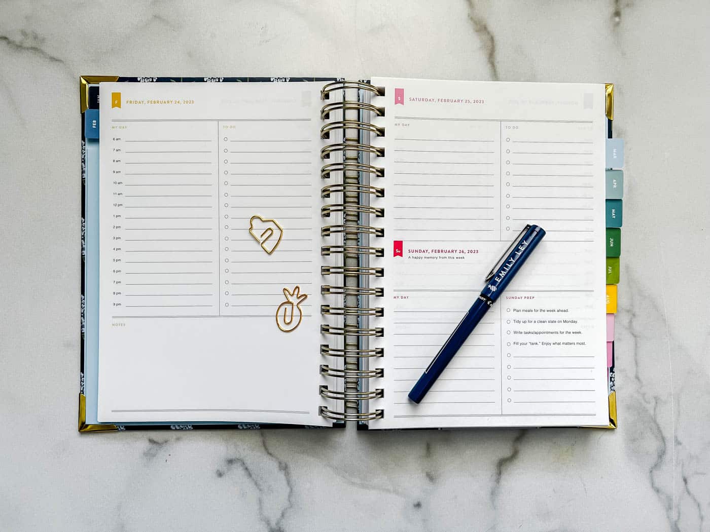 Simplified Planner Weekend Pages
