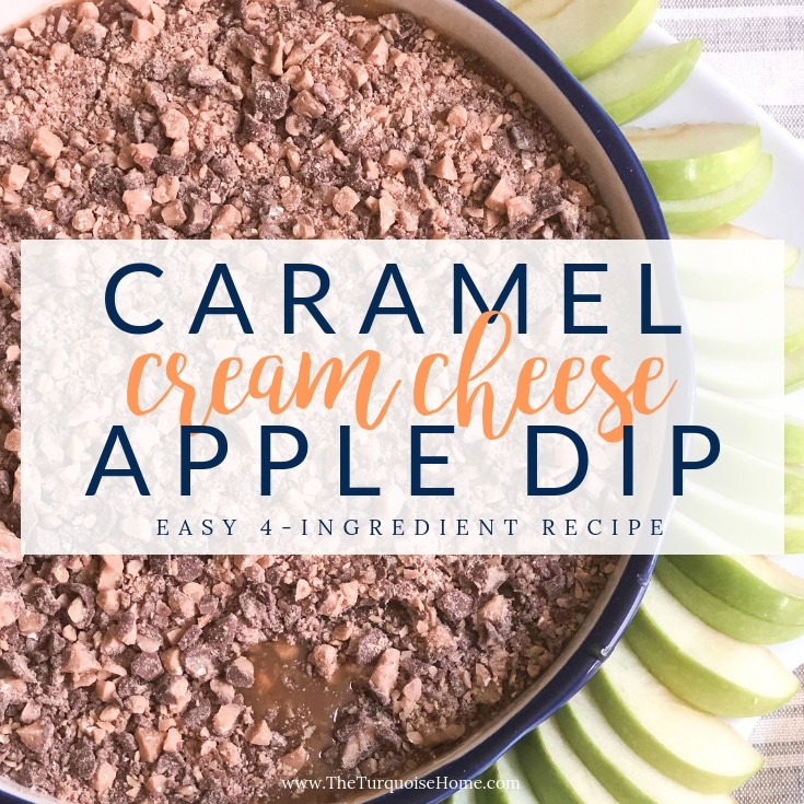 Cream Cheese Caramel Apple Dip - perfect for fall tailgating!