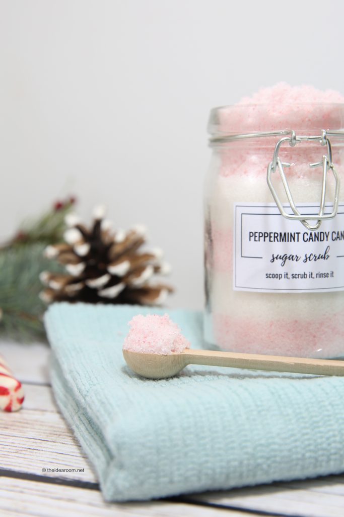 Peppermint Candy Cane Sugar Scrub | 25 DIY Christmas Gift Ideas