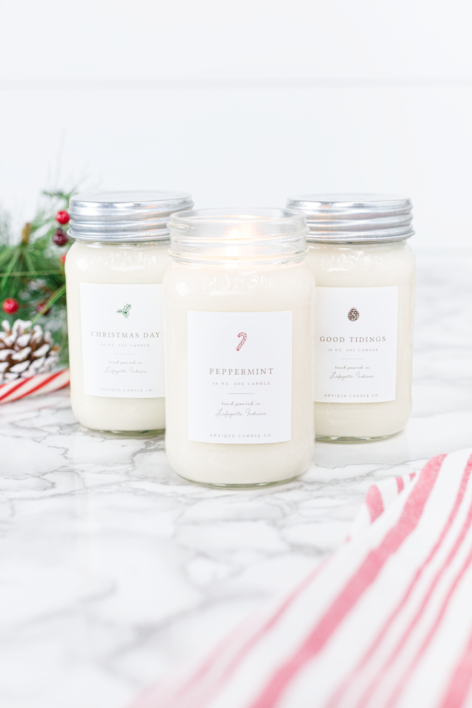Christmas Candles Bundle of Three from Antique Candle Co.