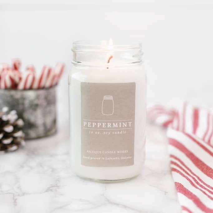 Host and Hostess Gift Ideas under $40! - Yummy Peppermint Candle