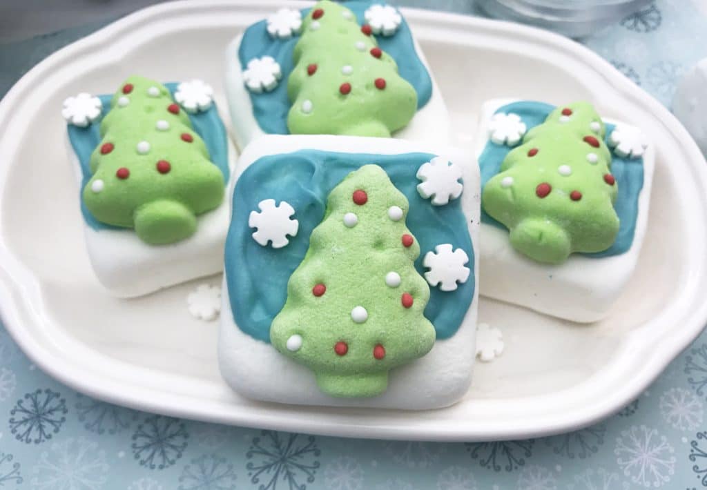 Christmas Tree Marshmallow Hot Cocoa Toppers
