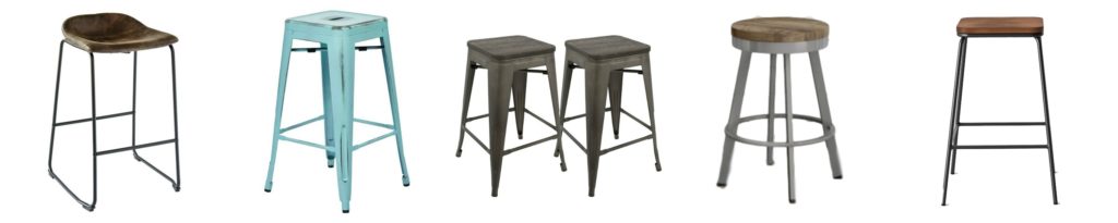 Backless Metal Farmhouse Bar Stools