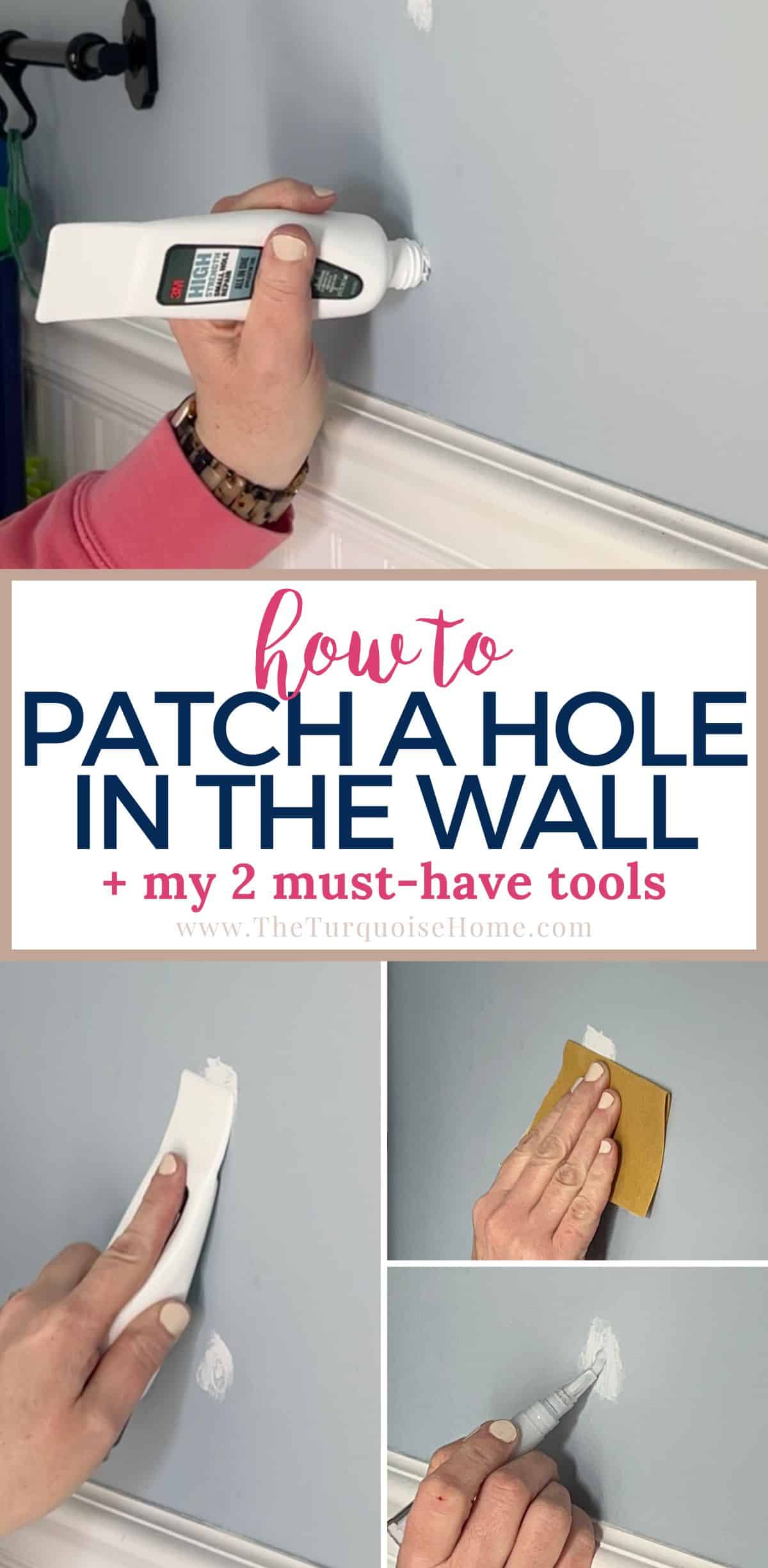 How to Patch a Small Hole in Drywall - The Turquoise Home