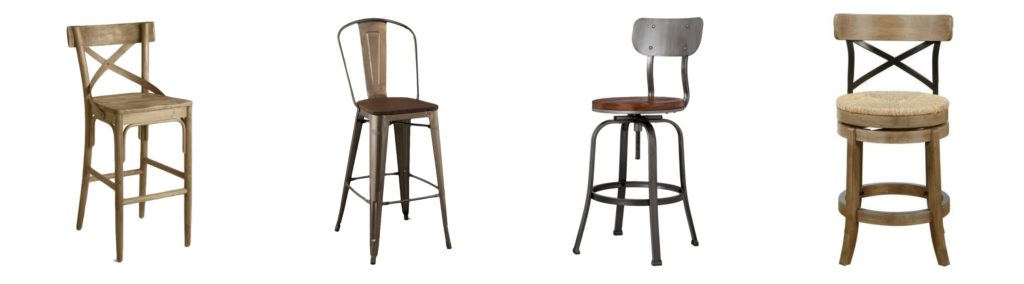 Farmhouse metal store bar stools