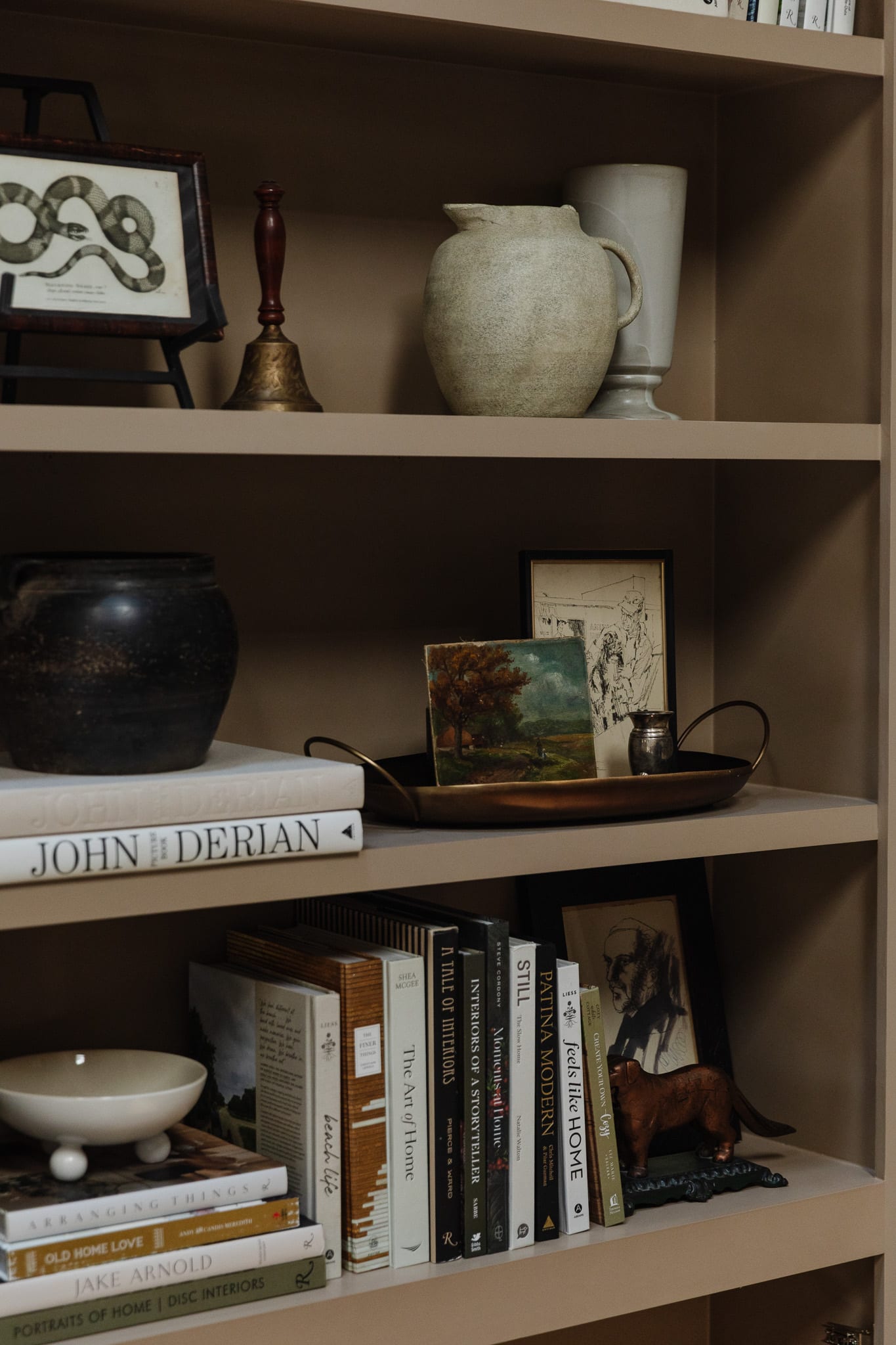 Chris Loves Julia Bookshelf Decor
