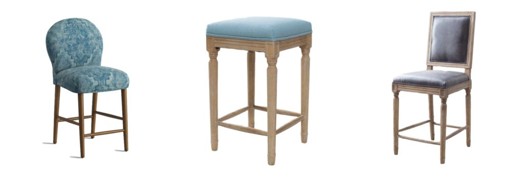 Upholstered Farmhouse Bar Stools