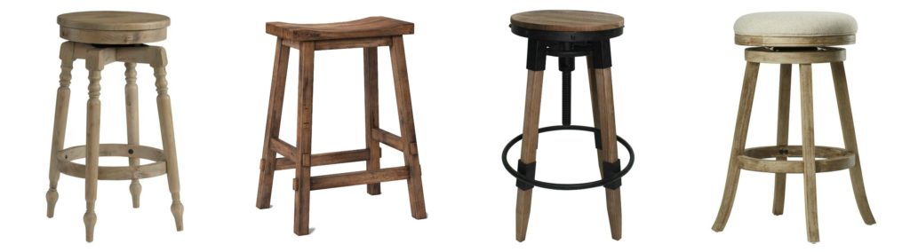 Wooden Farmhouse Bar Stools