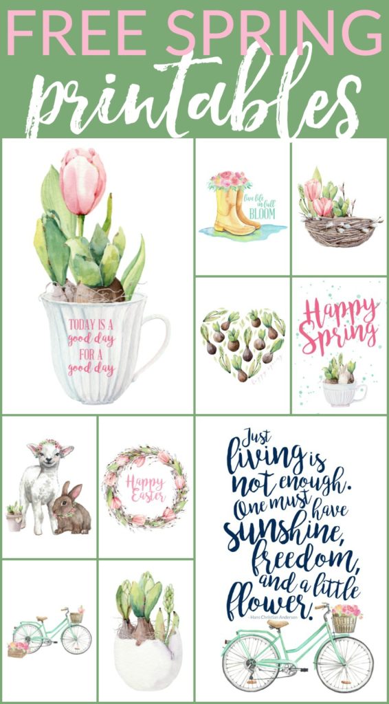 10 Floral Free Spring Printables (and more!) The Turquoise Home