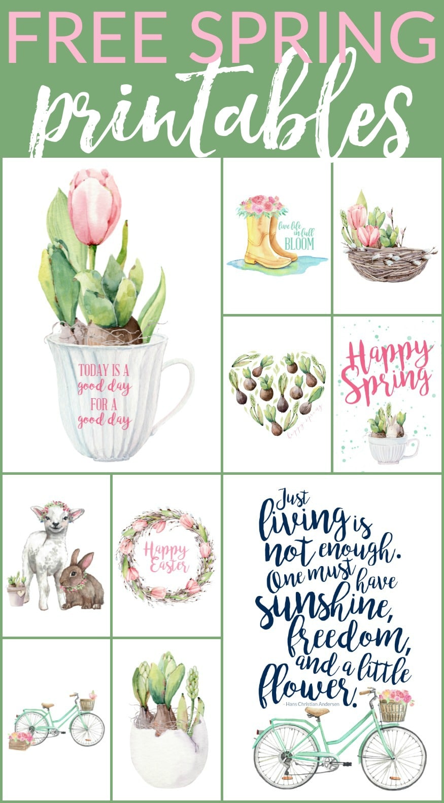 10 Floral Free Spring Printables (and more ) The Turquoise Home