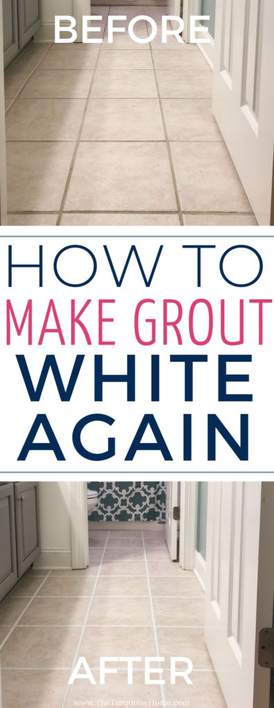 How to Make Your Grout White Again - or any color for that matter! - BEFORE and AFTER!