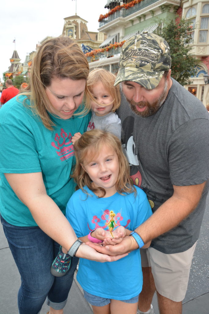 Disney Magic with Tinkerbell at Magic Kingdom