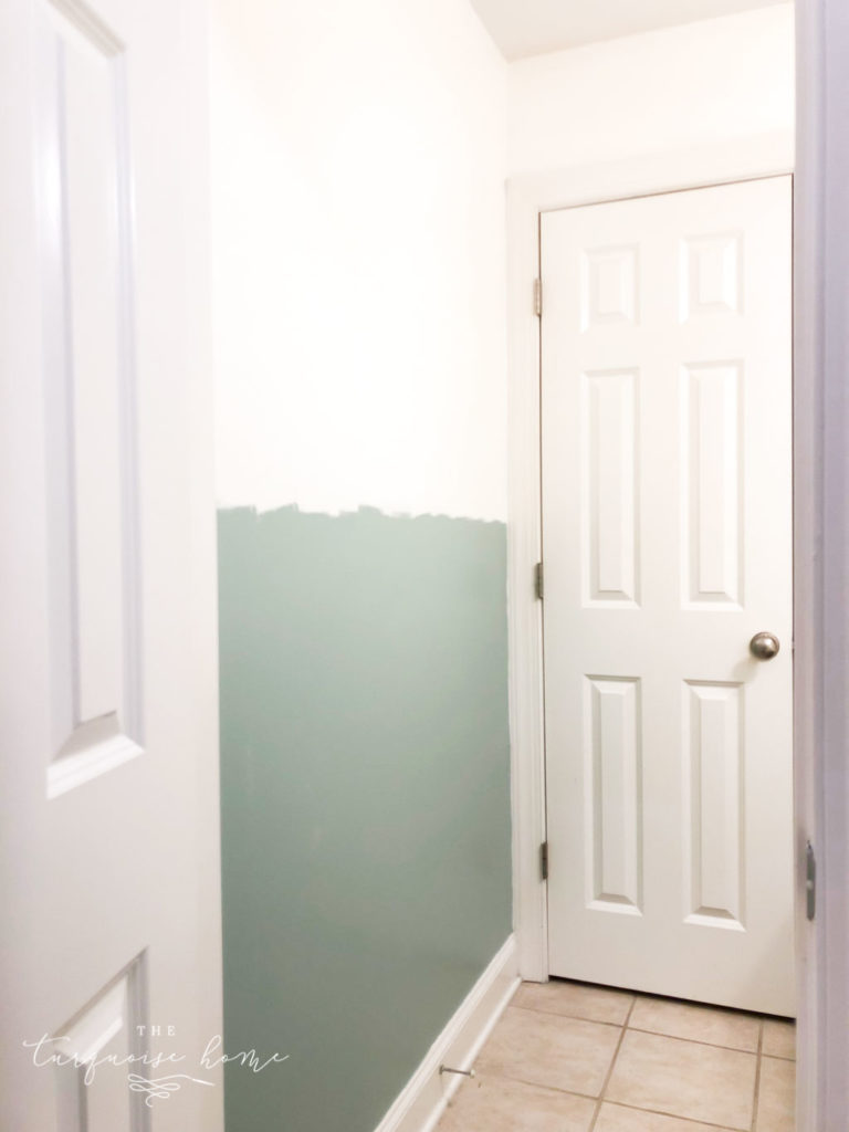 DIY Board and Batten Tutorial - paint the wall before you put up your battens!