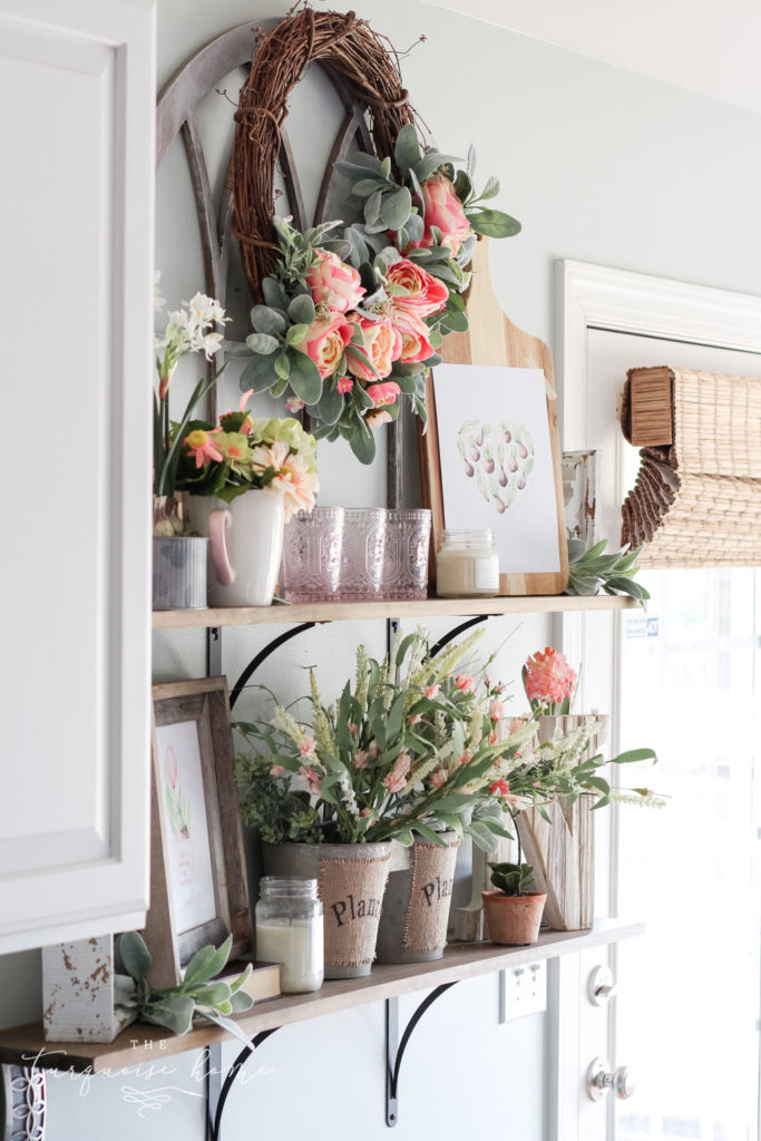 A flower shop spring home tour with lots of gorgeous fauxtanicals!