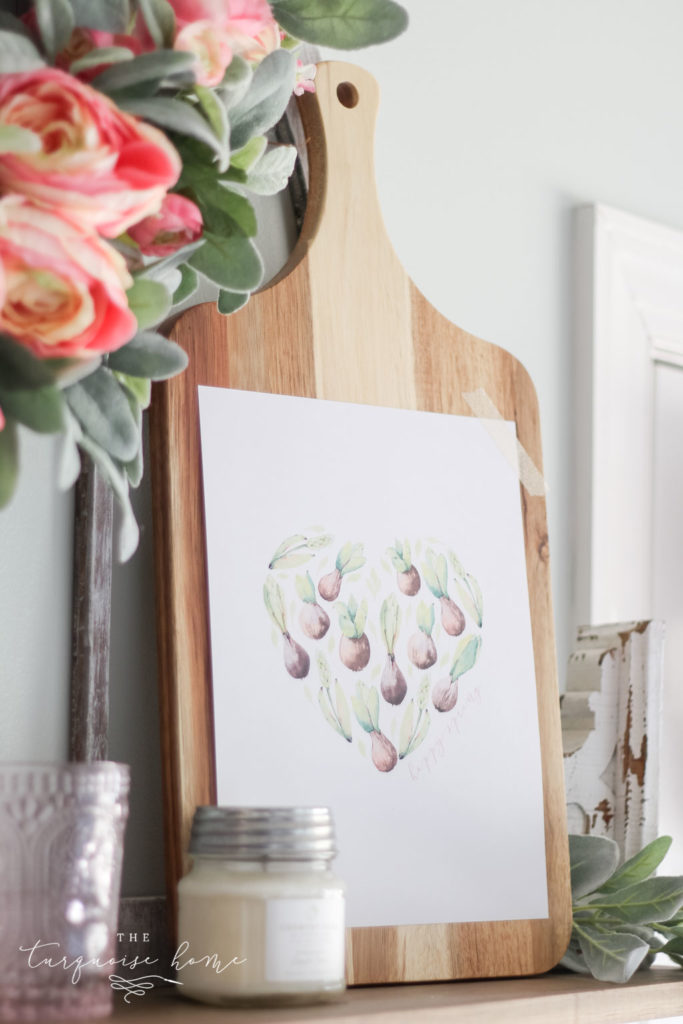 Heart succulents free spring printable!