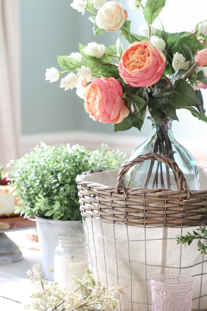 Beautiful faux florals can be used over and over again! Cheap Home Decor Ideas