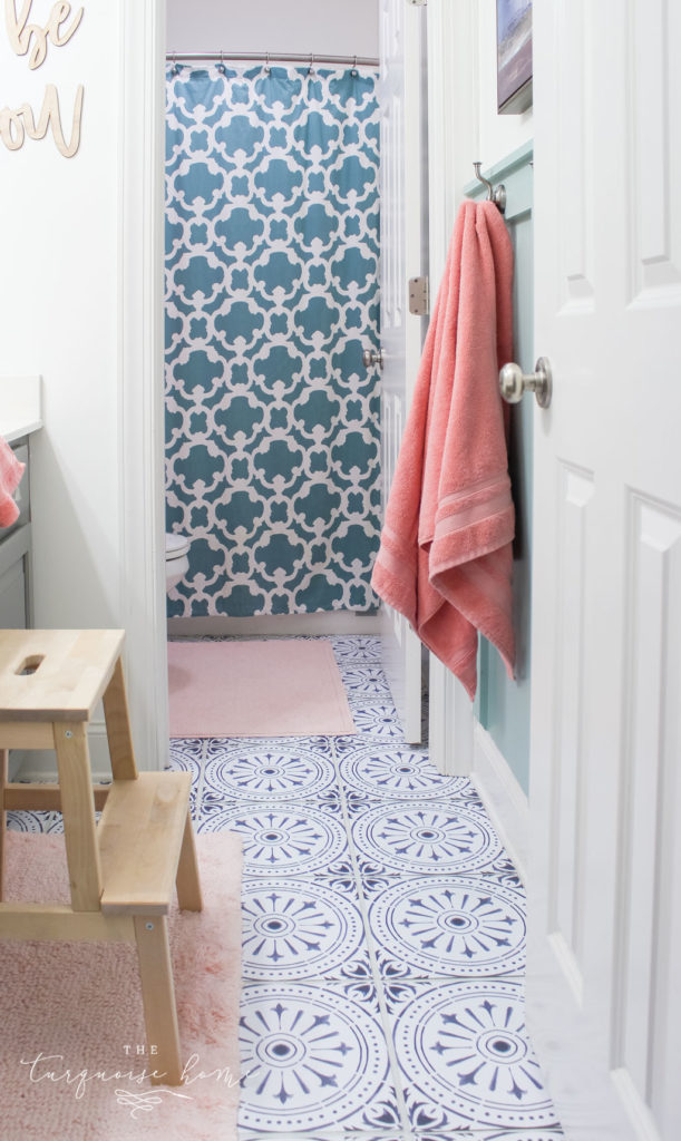 How to Create Big Style in a Small Bathroom | The Girls' Bathroom Refresh Reveal