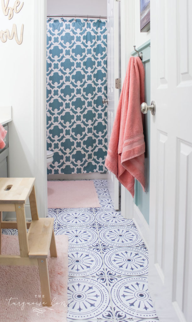 How to Create Big Style in a Small Bathroom | The Girls' Bathroom Refresh Reveal 