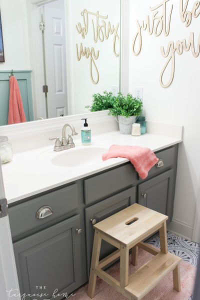 How to Create Big Style in a Small Bathroom | The Girls' Bathroom Refresh Reveal