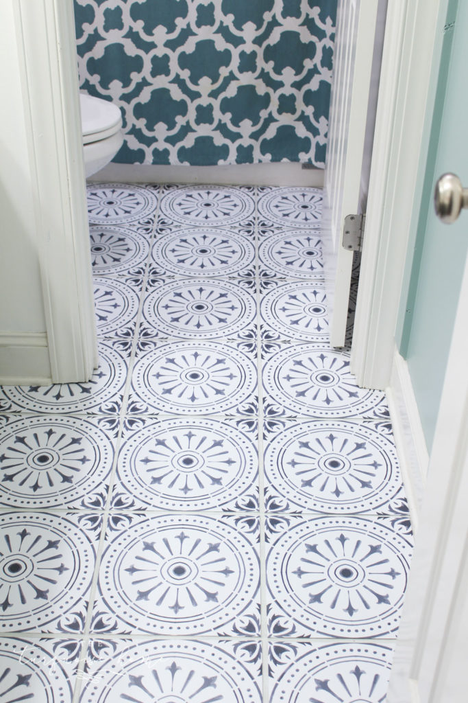 Diy Peel And Stick Vinyl Floor Tile The Turquoise Home