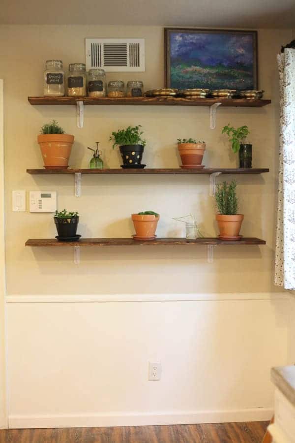 Herb Wall Kitchen Shelves