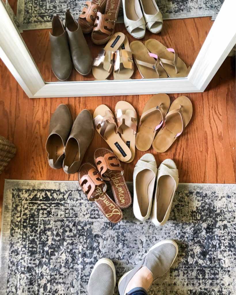 Spring Shoes try-on at The Turquoise Home