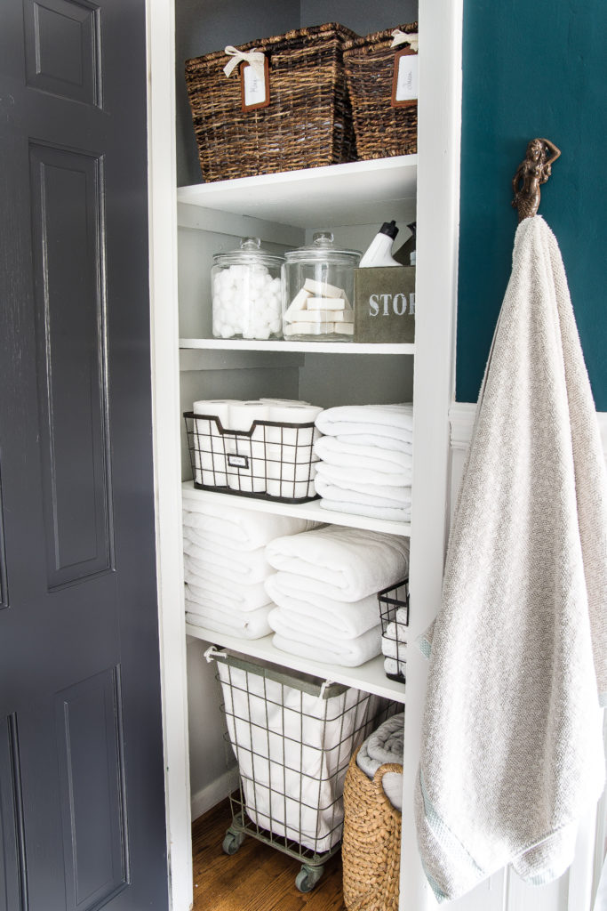 Super Organized Bathroom Linen Closet