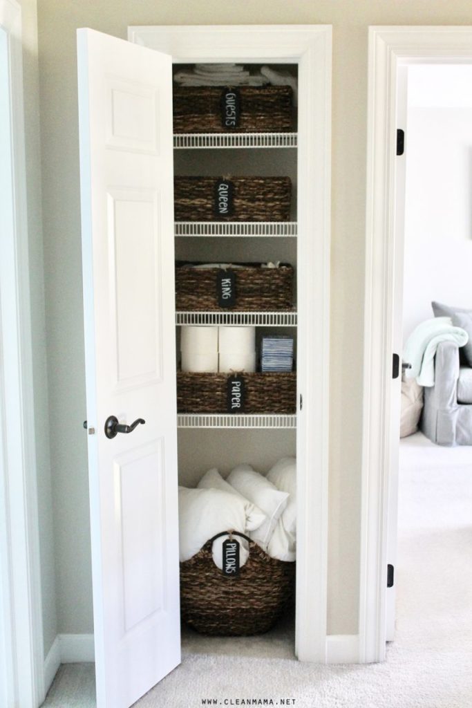 Easy Linen Closet Organizers — Mid Modern Mama