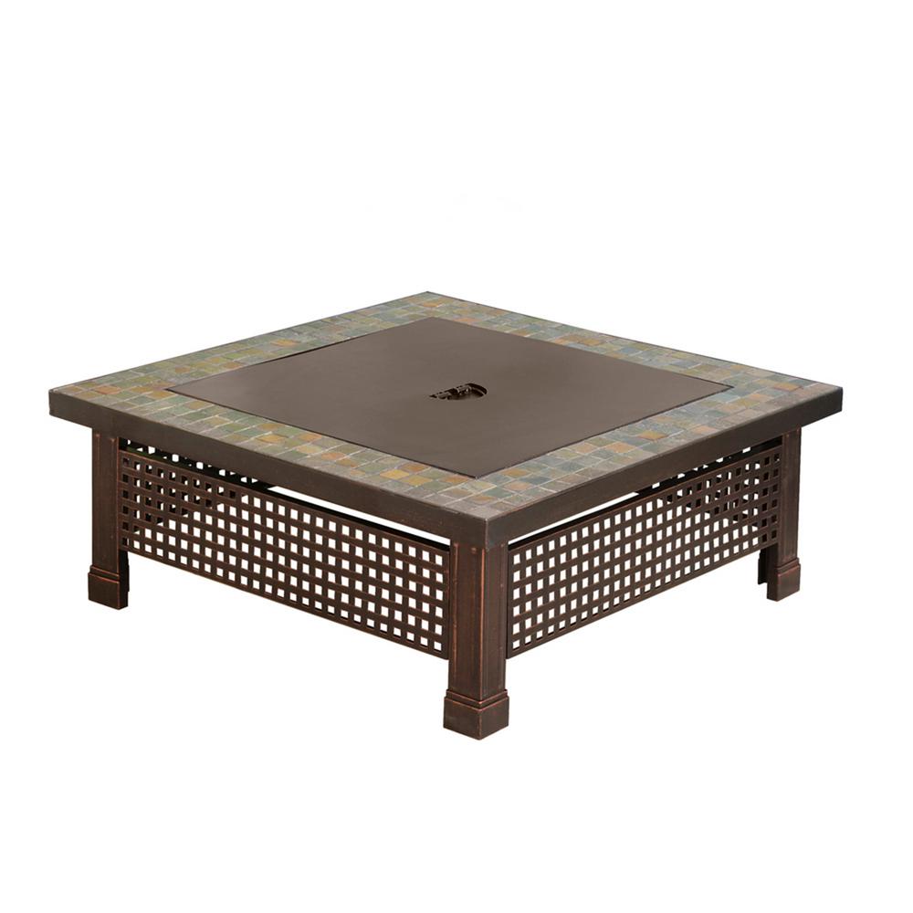 Bradford Square Steel Wood Fire Pit