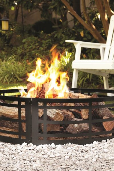 Steel Wood Burning Fire Pit | Tons of DIY Fire Pit Ideas