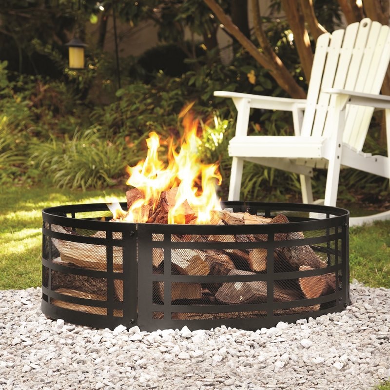 Steel Wood Burning Fire Pit | Tons of DIY Fire Pit Ideas