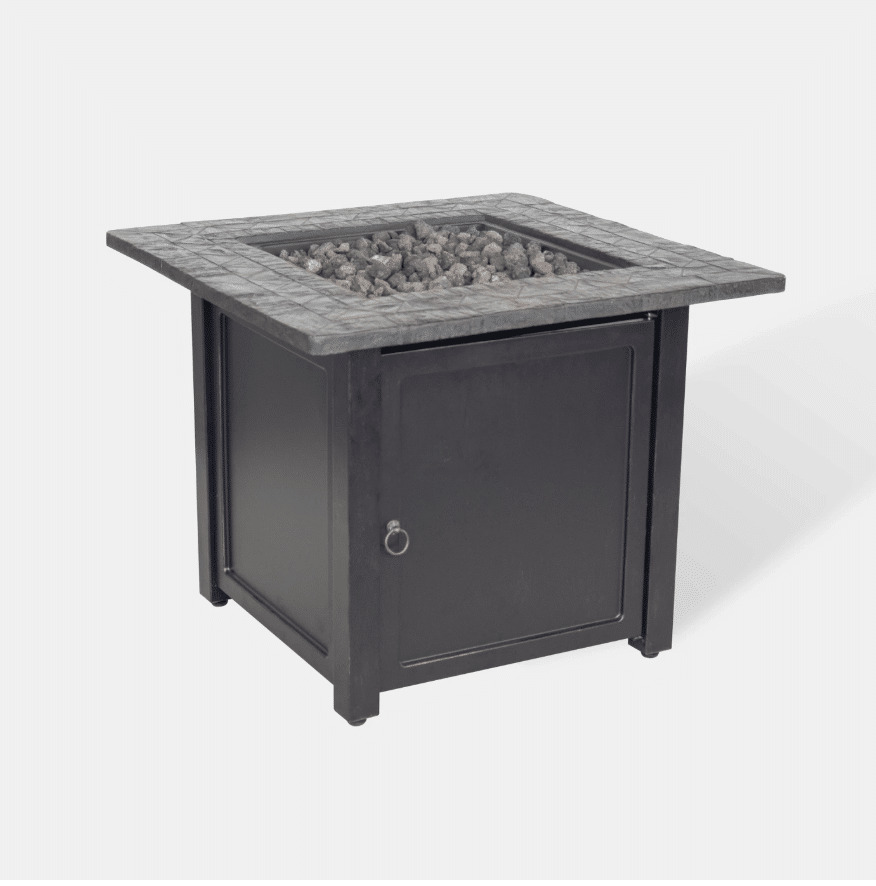 Rocksprings 30" Wide Square Fire Table