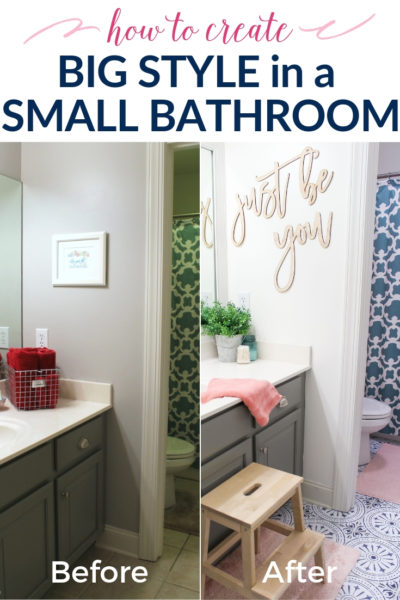 How to Create Big Style in a Small Bathroom - The Turquoise Home