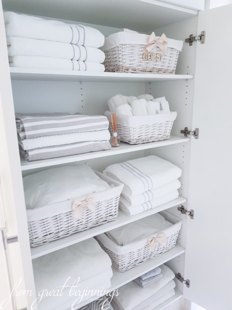 How to Organize a Linen Closet - The Turquoise Home