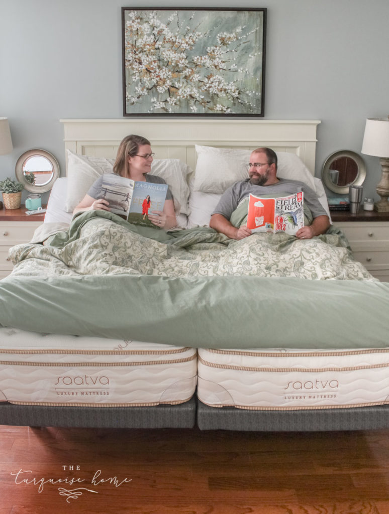 The Marriage Hack you didn't know you needed! Love our 2 twin Saatva Mattresses with adjustable bases. | Benefits of sleeping in separate beds