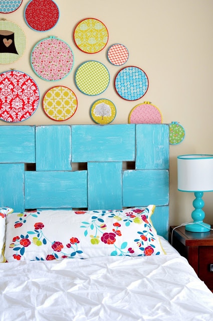 How to make a headboard: 13 Beautiful DIY Headboard Ideas - Woven Pattern DIY Headboard