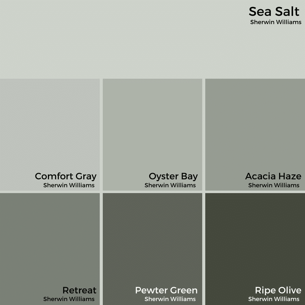 Sea Salt Paint Color Strip