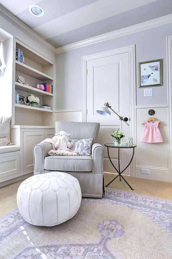 Little girl's nursery with Agreeable Gray by Sherwin Williams