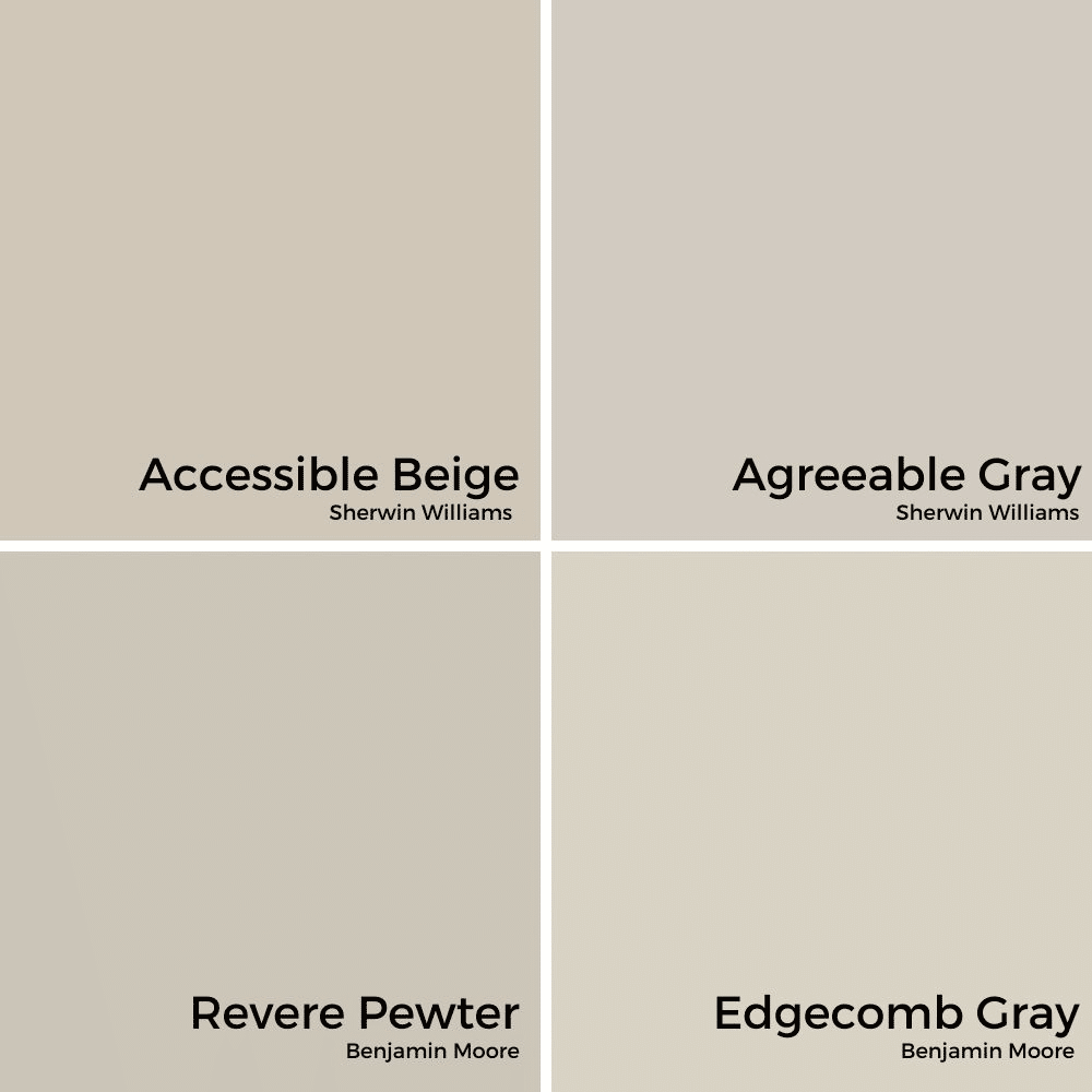 Revere Pewter Vs Agreeable Gray 