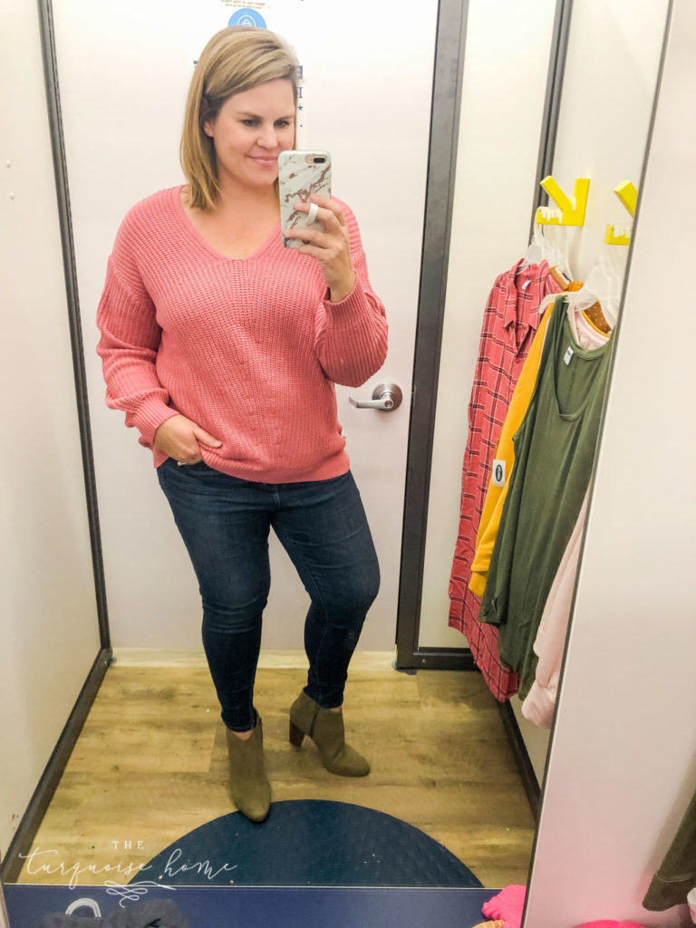 Fall Fashion Essentials | Fall Wardrobe Essentials Fall Transition Pieces | Pink Sweater | Skinny Jeans | Boots