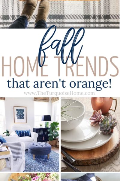 Fall Home Trends that aren't traditional or orange!!