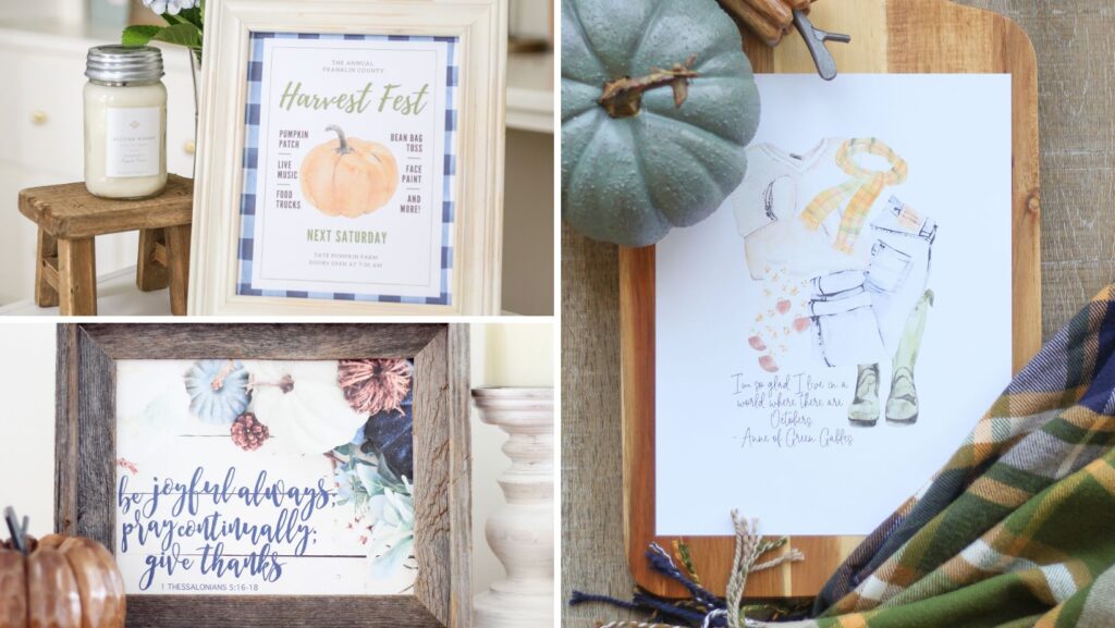 Harvest Fall Printables